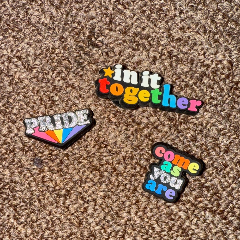 Colorful/ multicolored PRIDE Croc Charms